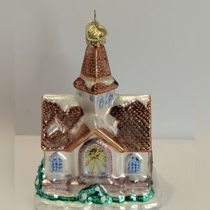 Old World Christmas OWC Wedding Chapel Christmas Ornament
